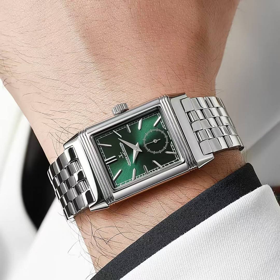Jaeger- LeCoultre Reverso Tribute Small Seconds metal silver green