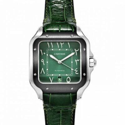 Cartiie_r Santos Automatic full green arabic