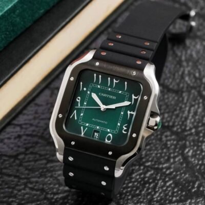 Cartiie_r Santos Automatic black green arabic