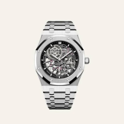 Audemars Piguet Royal Oak Jumbo Extra-Thin Openworked silver Black