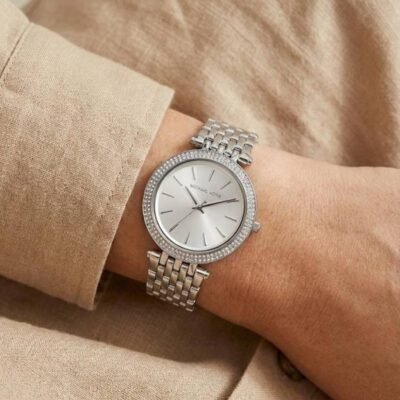 Michael_l Kors Darci Silver White