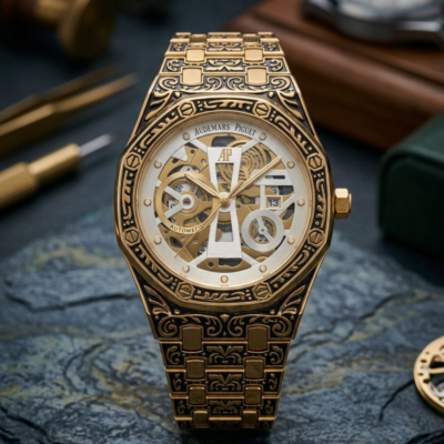 Audemars Piguet Royal Oak Vintage Gold White Dial