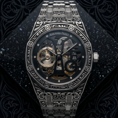 Audemars Piguet Royal Oak Vintage Silver Black Dial