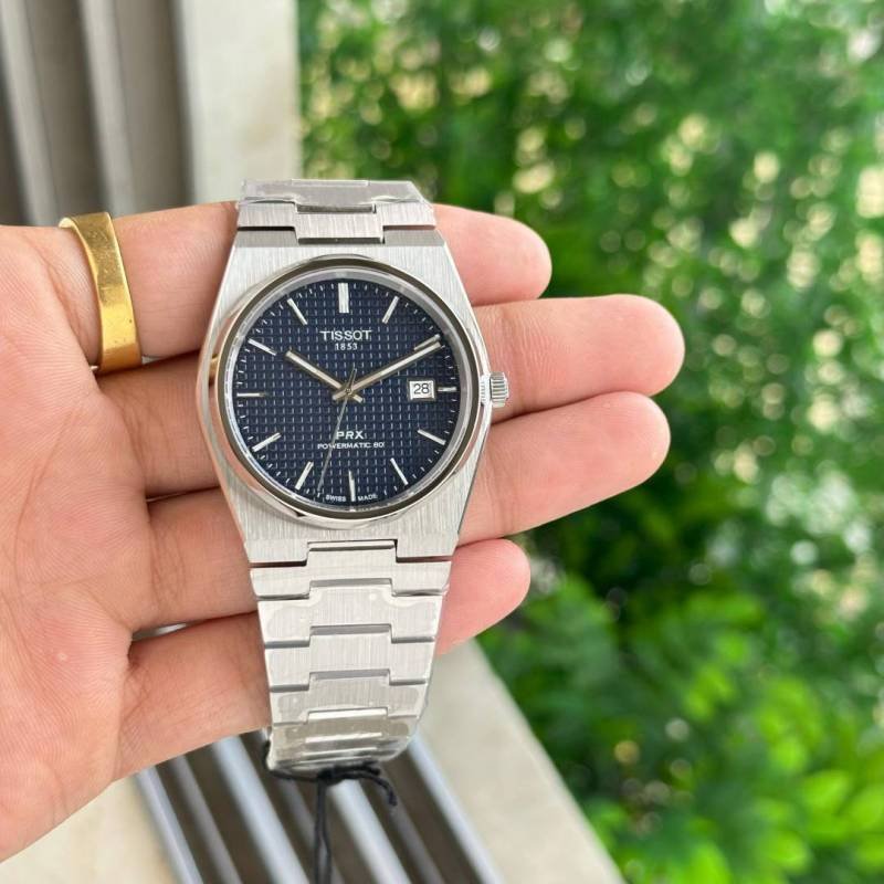 Tisso_t 1853 Prx Powermatic Quartz silver blue checks