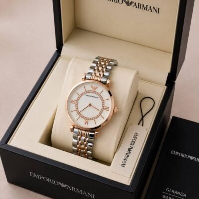 Emporio Armaann_i Classic  2 ton Copper white Ring