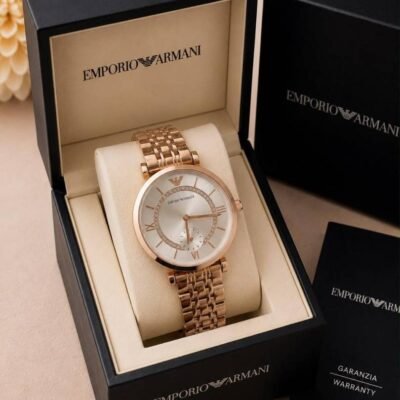 Emporio Armaann_i Classic  Copper white Ring crno