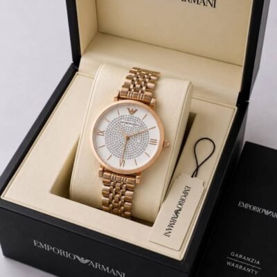 Emporio Armaann_i Classic  Copper white dimond Ring