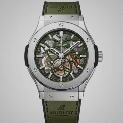 Hublot Classic Fusion Tourbillon SILVER Green