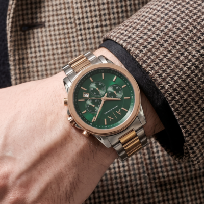 Armaan_i Exchange Gunmetal Rose-Gold Green