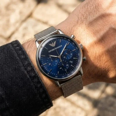 Emporio Armani AR1808 Luigi Silver Blue